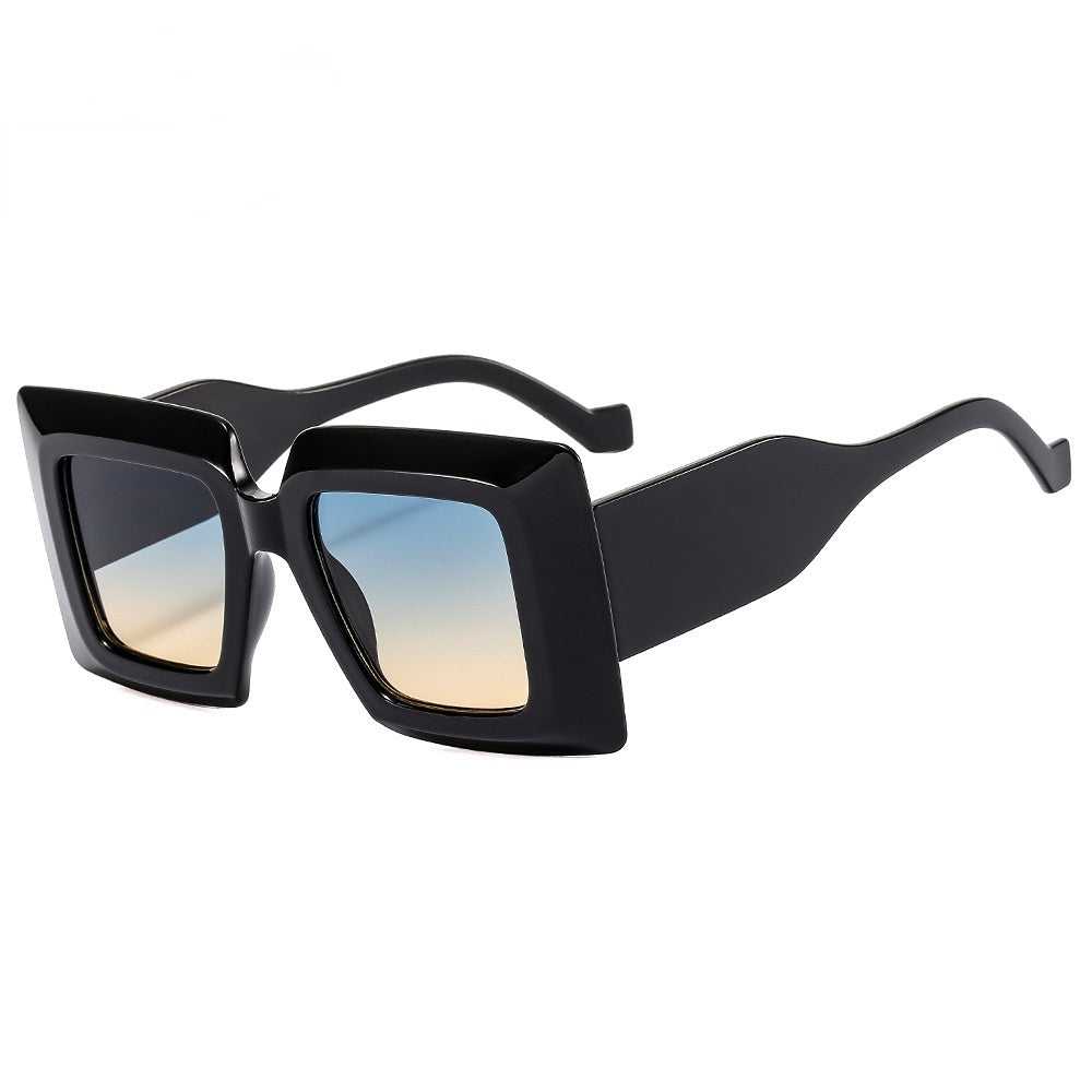 Wholesale Striped Large Box PC Women's Sunglasses